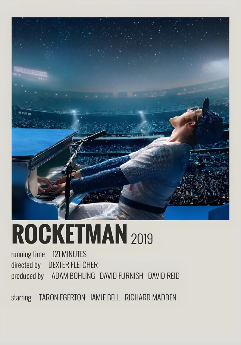 ROCKETMAN 2019 pellicola backlit da MVFminimalist