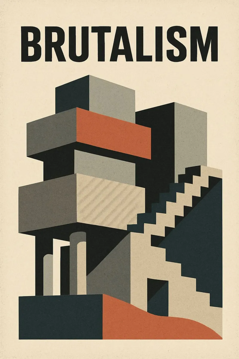 Brutalism - Raw architecture in all its splendour canvas by Art Typo Essentiel