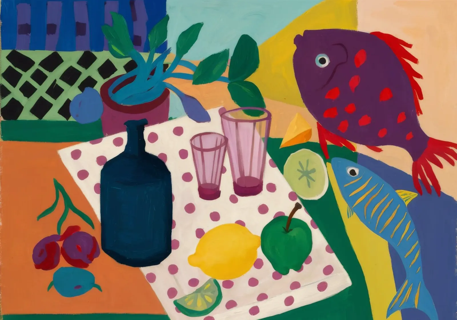 Parrot Cocktail Hour forex plate by Fable Tempa
