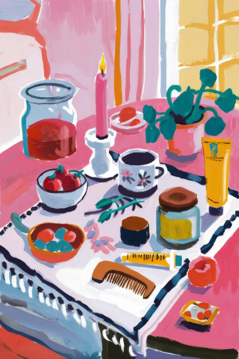 Teatime Table Spread canvas by Haven Fantasy