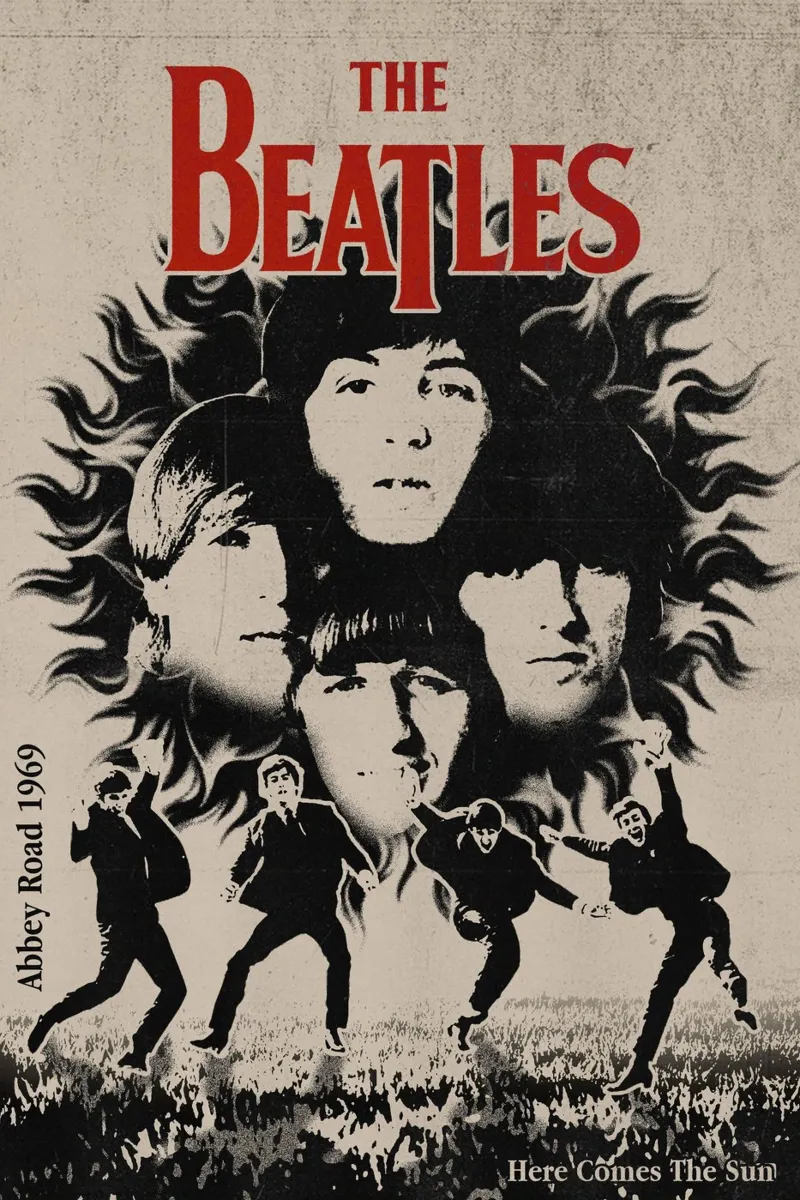 I Beatles salgono sul palco pellicola backlit da nabcu