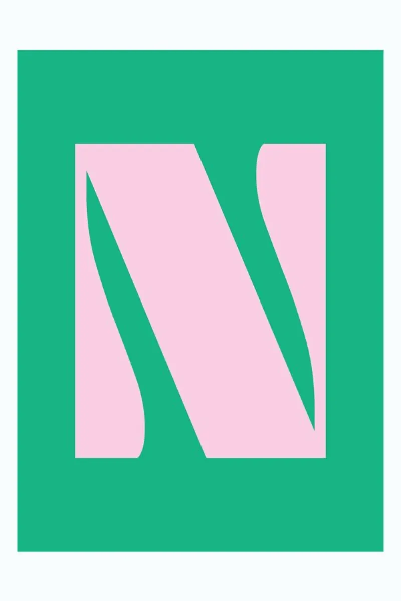 Colorful N poster da Mottos by Sinan Saydik