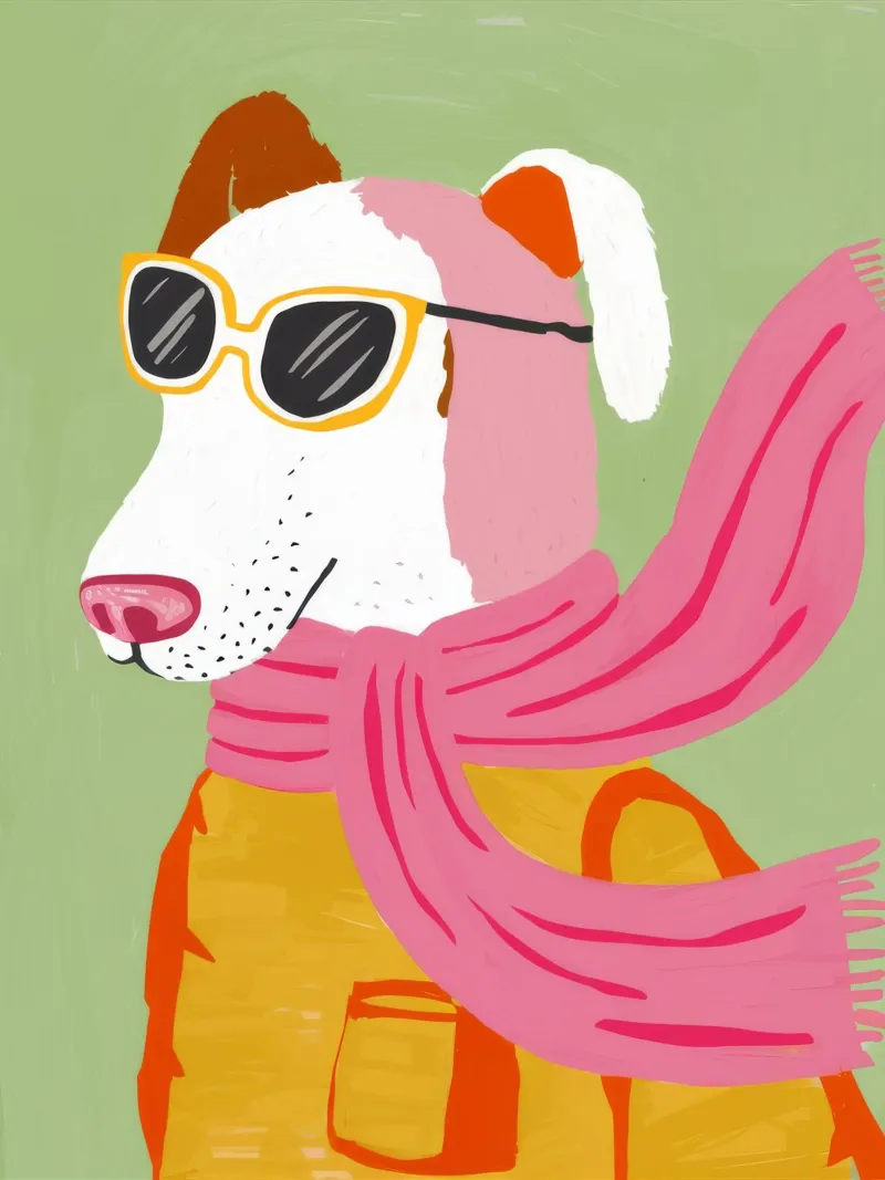 Sciarpa canina Swagger pellicola backlit da Stone Decade