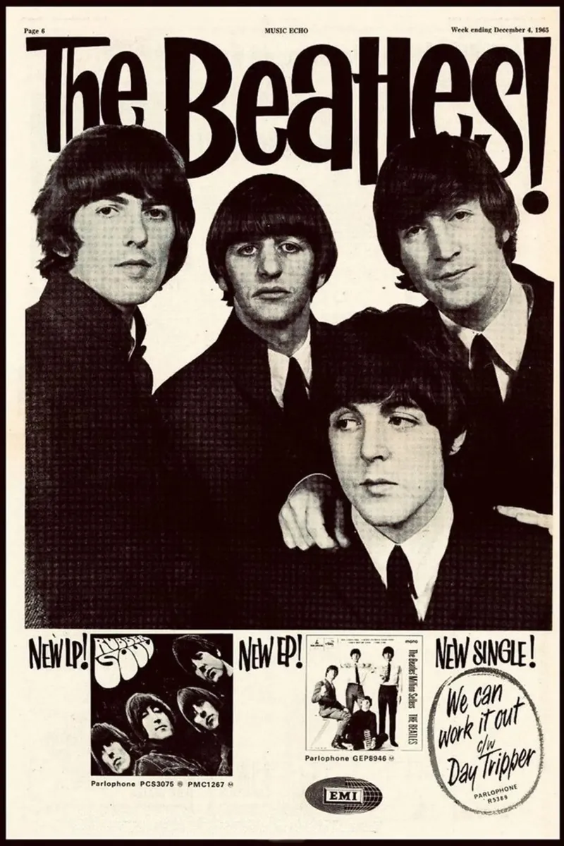 I Fab Four dal vivo pellicola backlit da nabcu