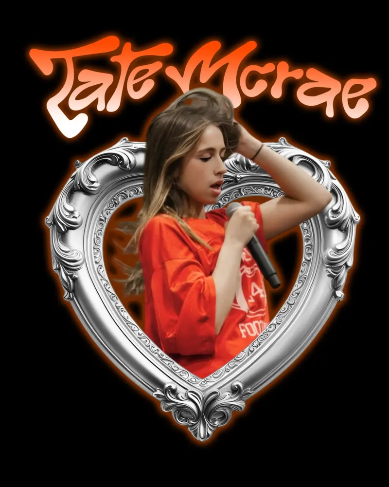 tate mcrae - Songwriter pellicola backlit da Tara Bergener