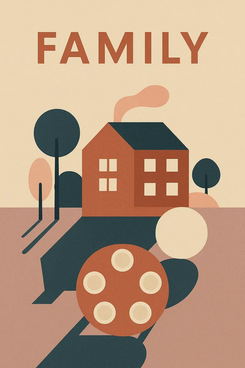 FAMILY – Le Cocon Moderne poster con telaio in legno da Art Typo Essentiel