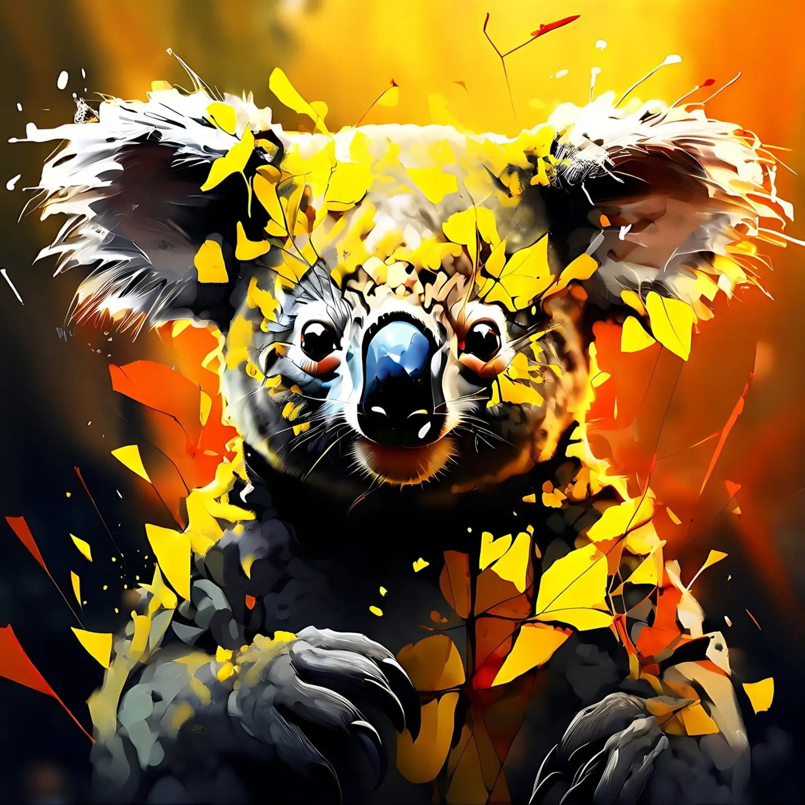 Koala_Style_G_1 poster by Tierisch bunt by LK