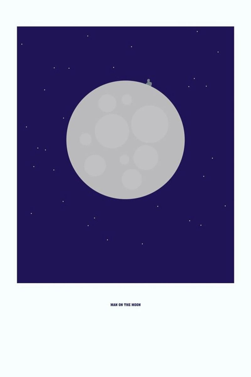 Man on the Moon pellicola backlit da Christophe Gowans