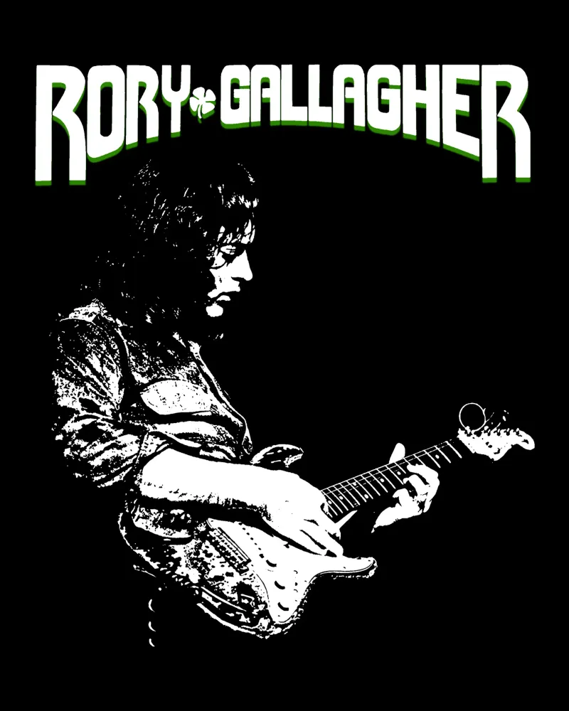 Stile Grungs - Rory Gallagher poster con telaio in plastica da https://www.juniqe.com/uk/shop/Henndraws