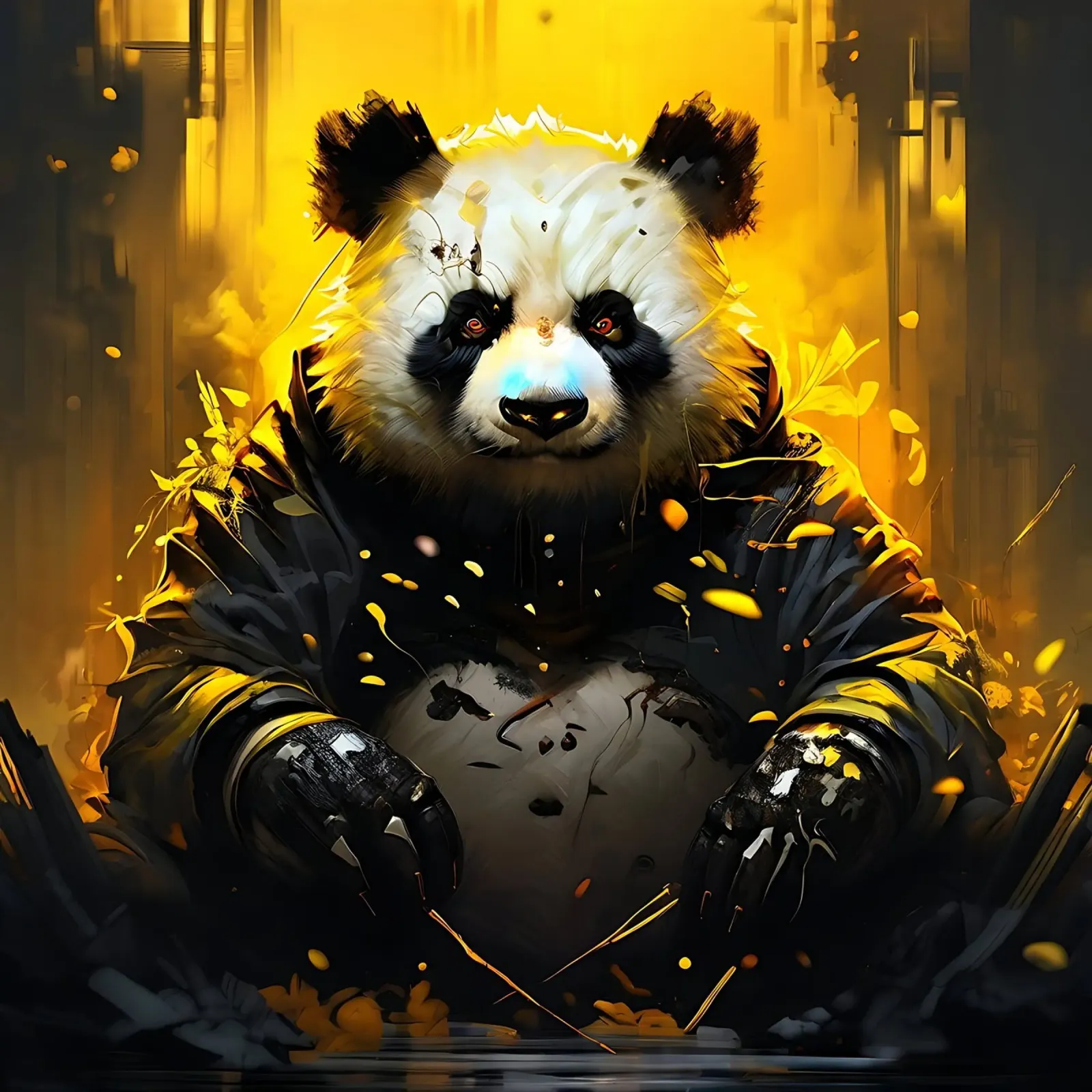 Panda_style_G_1 pellicola backlit da Tierisch bunt by LK