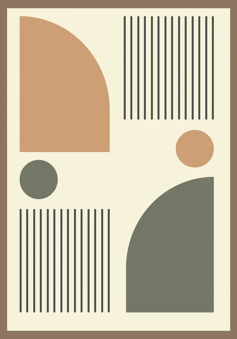 semicerchi linee verticali carta hahnemühle da Ron Bale
