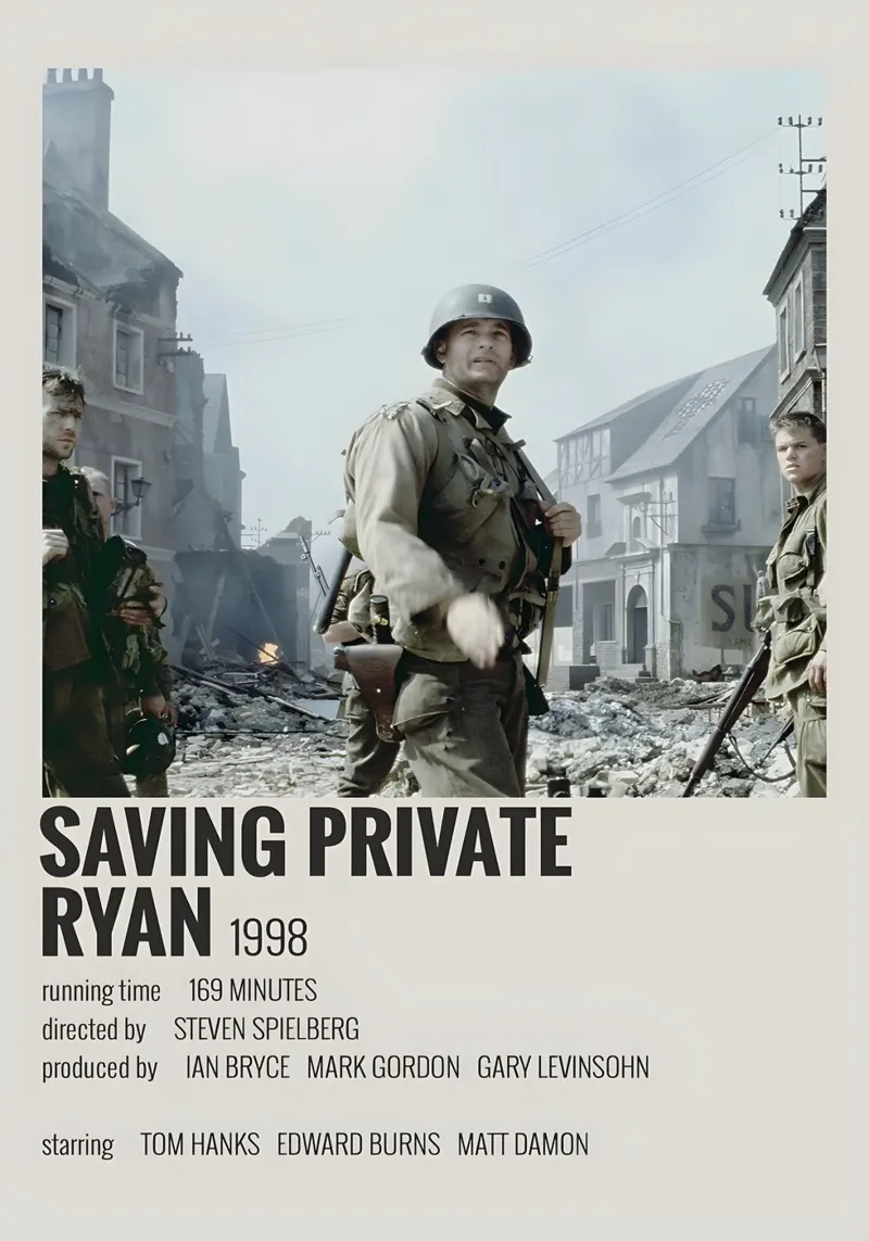 SAVING PRIVATE RYAN 1998 plexiglass da MVFminimalist