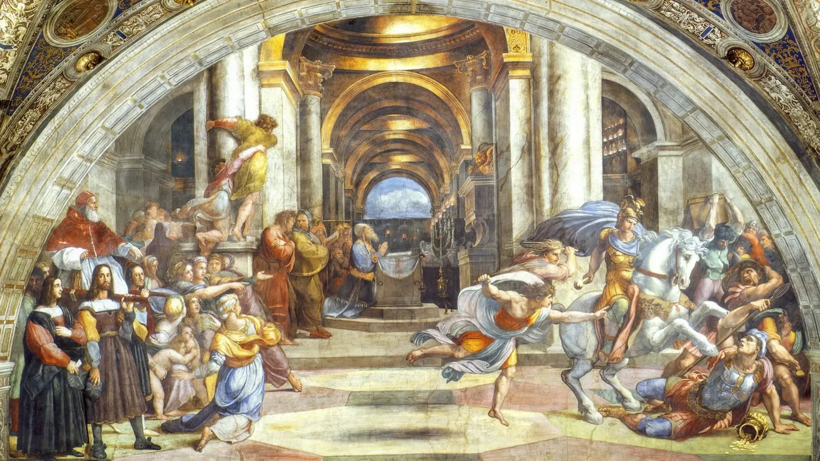Die Vertreibung des Heliodorus von Raphael Hahnemühle von Venus Art