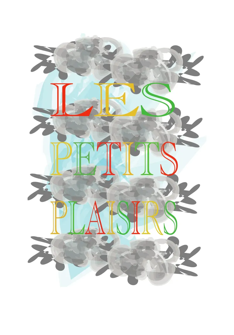 The little pleasures of hot-air ballooning poster with wooden frame by Design Plaisirs