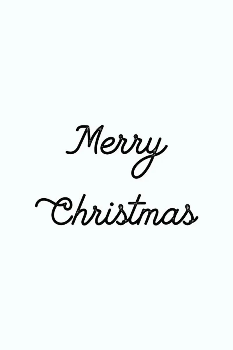 Merry Christmas Handwriting hahnemühle by Monika Strigel
