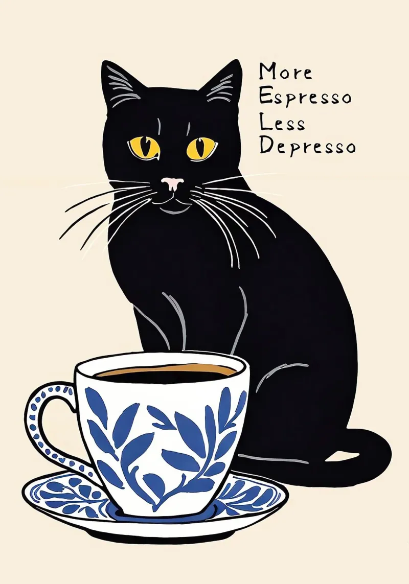More Espresso Less Depresso plexiglass da Arjun