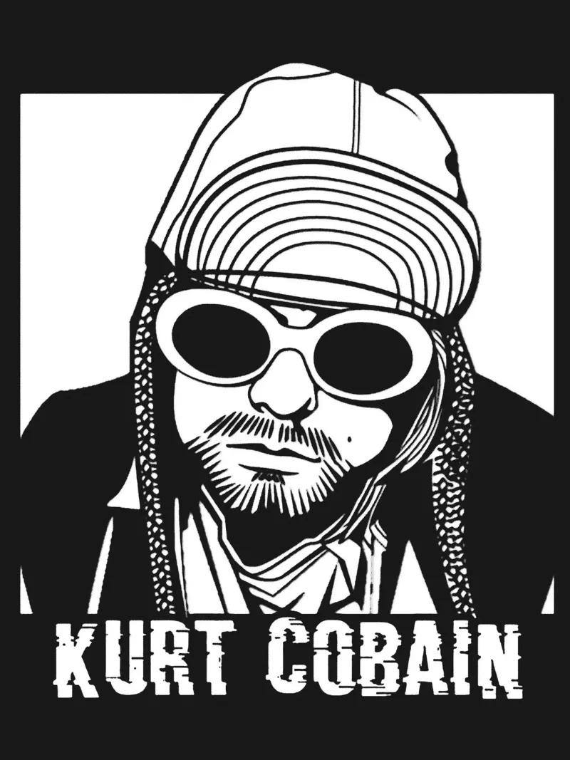 kurt cobain pellicola backlit da vanhesling