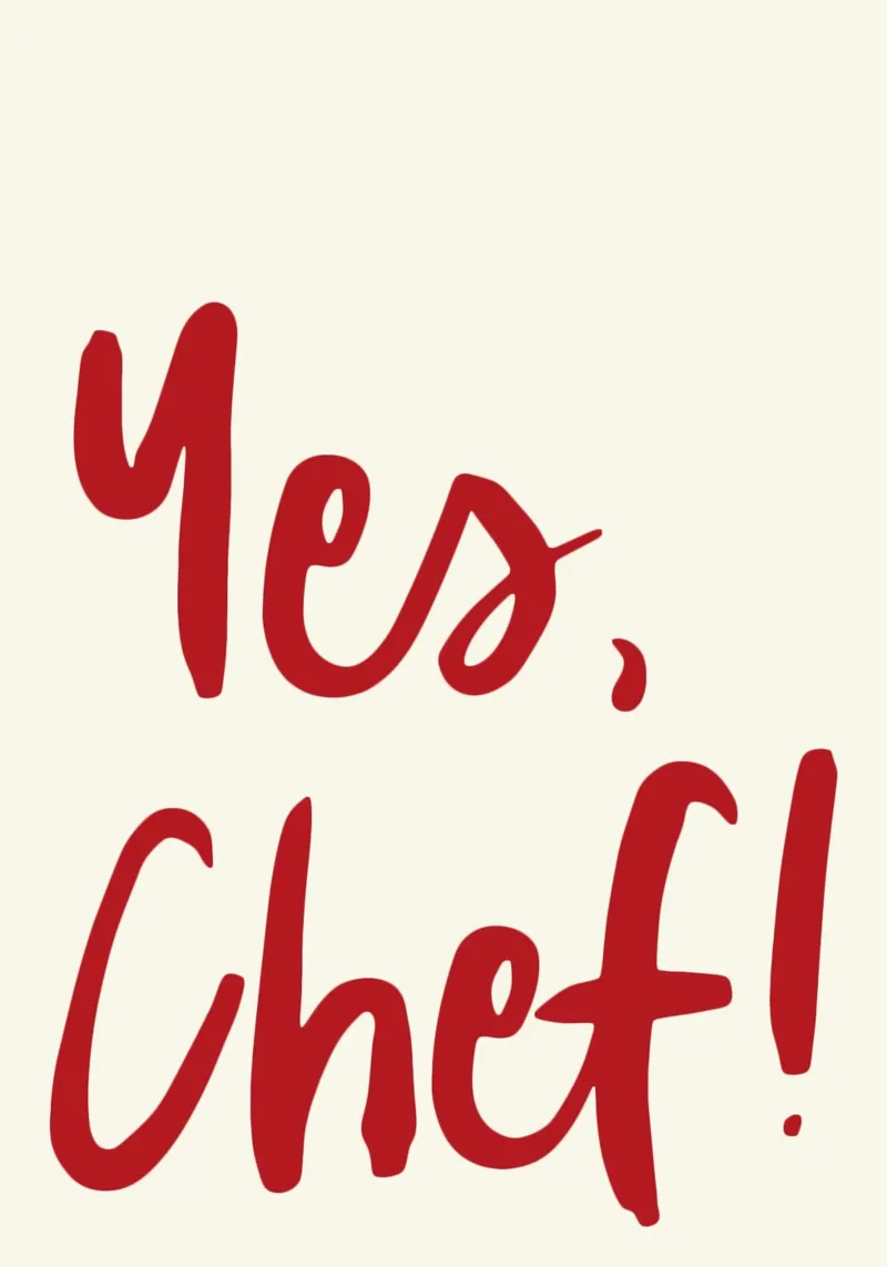 Yes Chef poster da Attaboy Dsgn