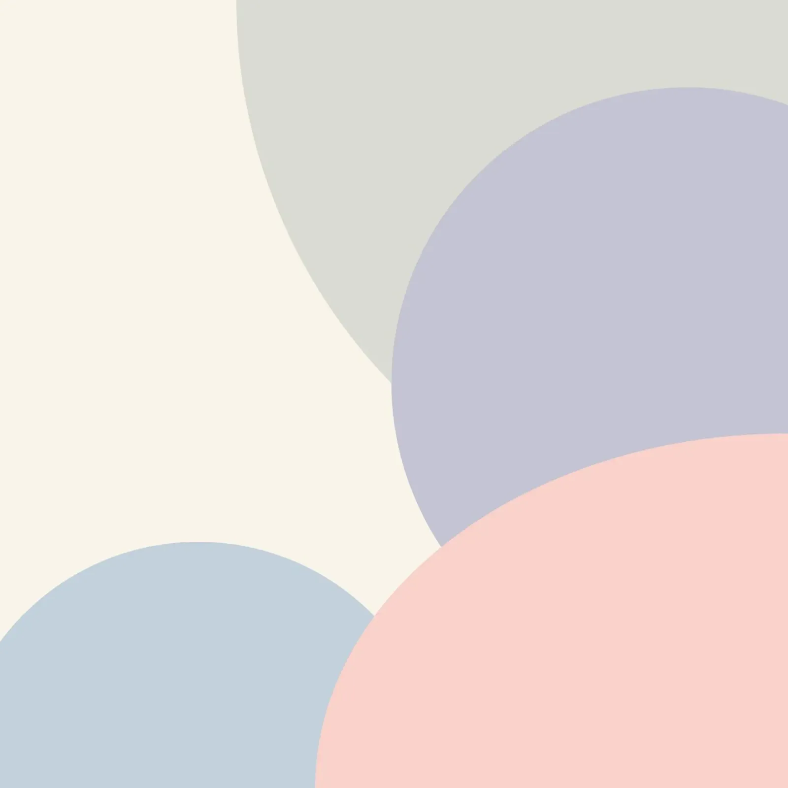 pastel circles overlapping canvas by pastel color shape