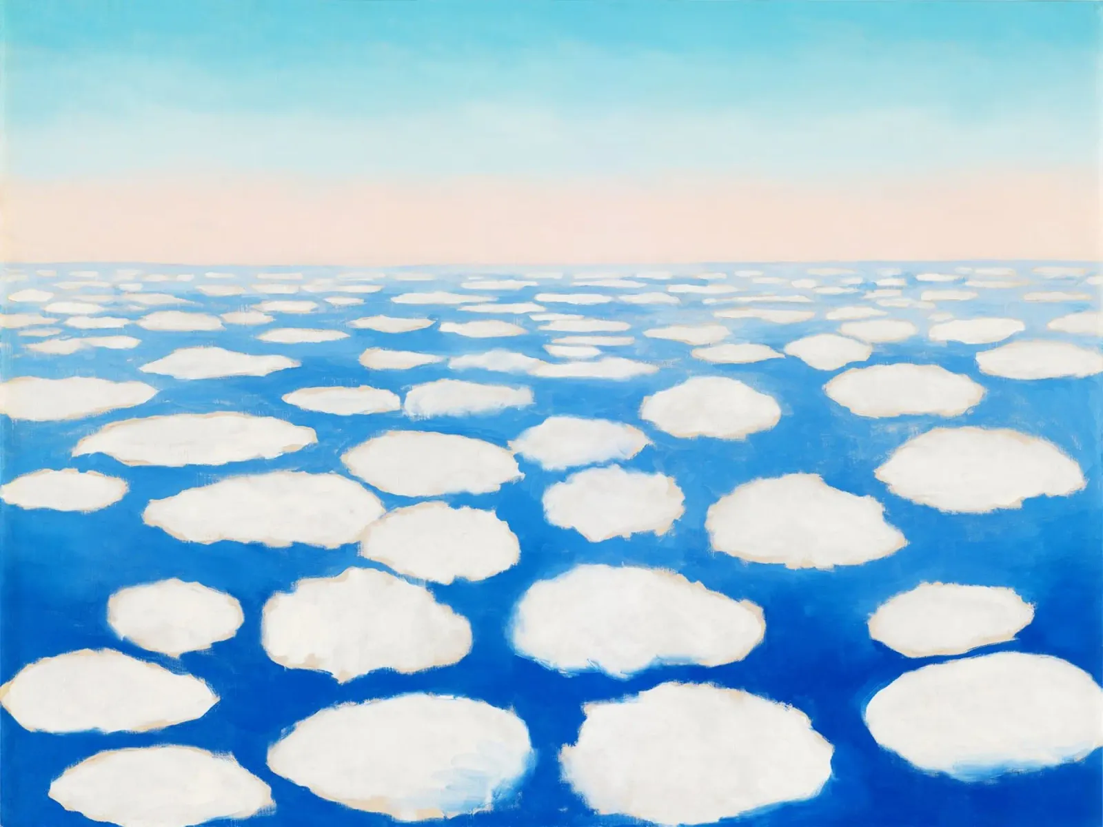 Sopra le nuvole di Georgia O'Keeffe poster con telaio in plastica da Classic Art Prints