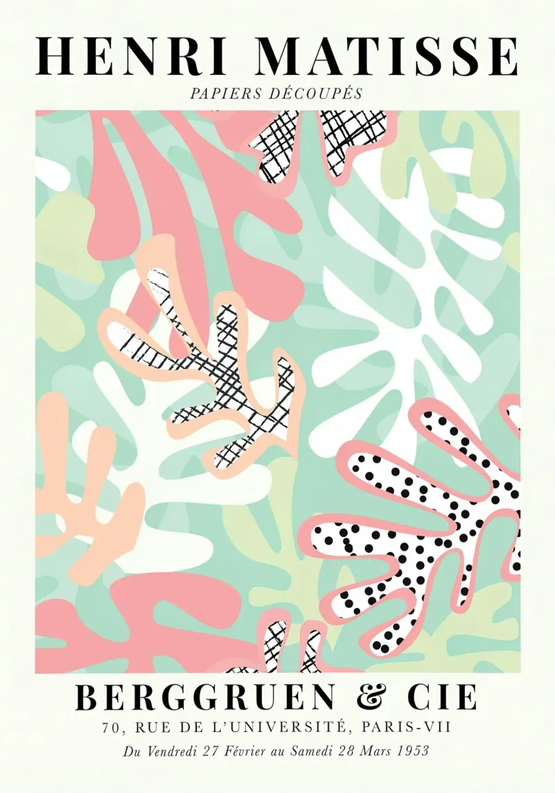 Matisse Papiers Decoupes, Botanical Art #M106 Leinwand von Jam Poster