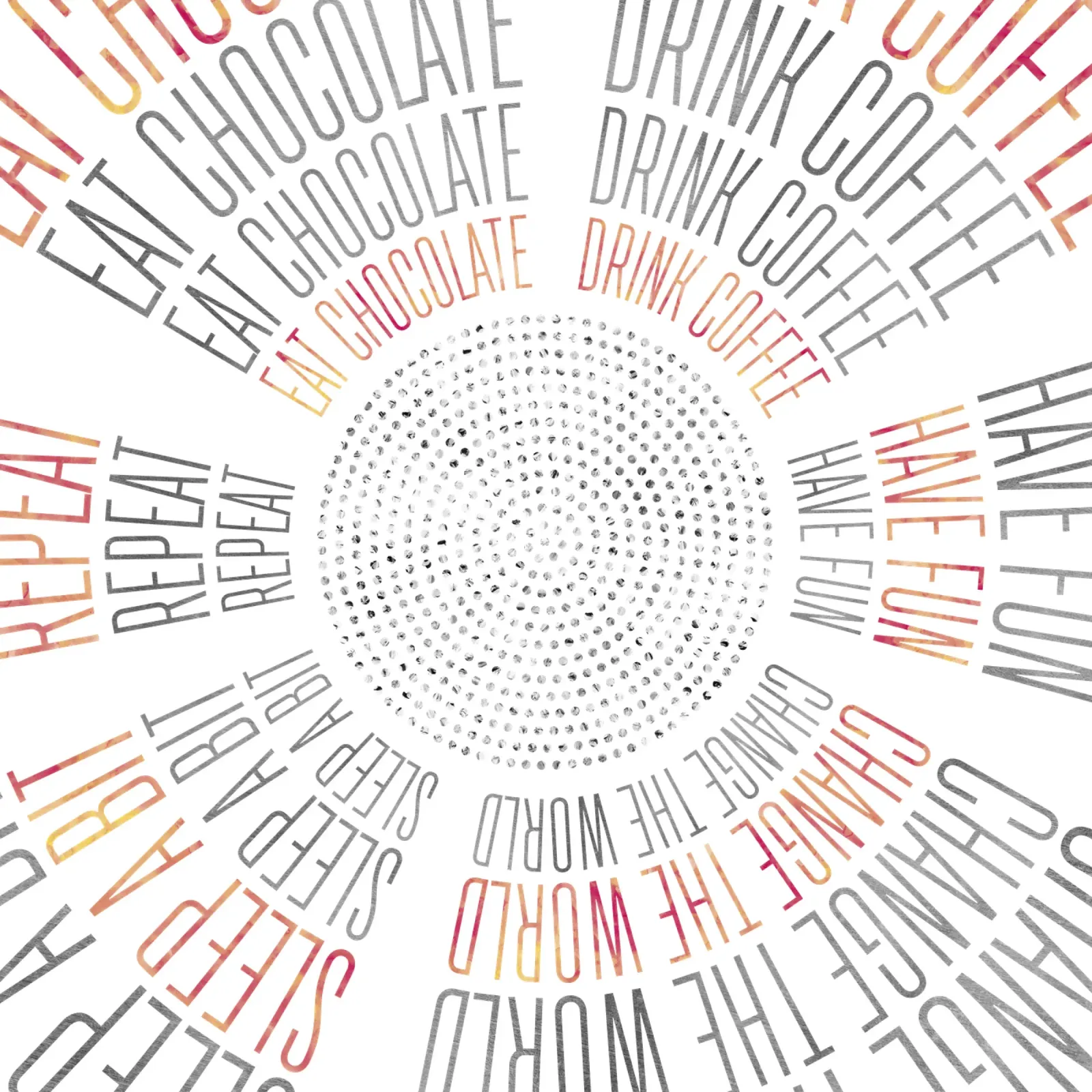 GRAPHIC ART Life Circles hahnemühle by Melanie Viola