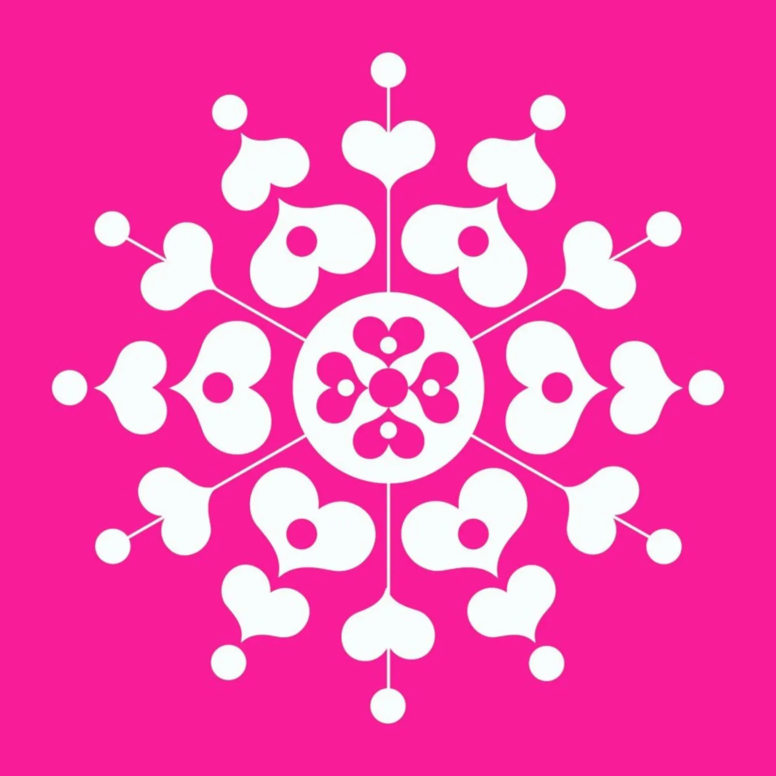 Snowflake canvas by Bo Lundberg