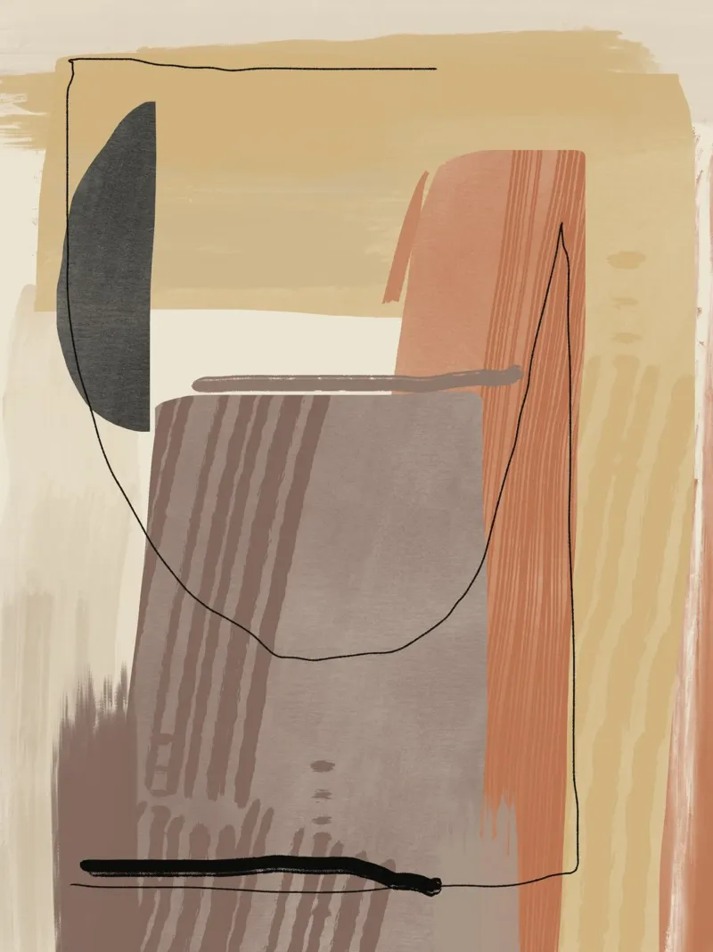 Textured large abstract 06 canvas by Little Dean