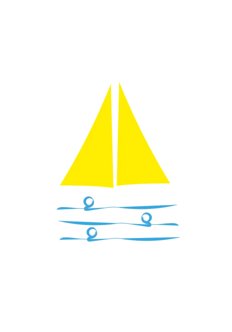 Serenity 3_ Zeilboot in de zon canvas van Carrot & Soul