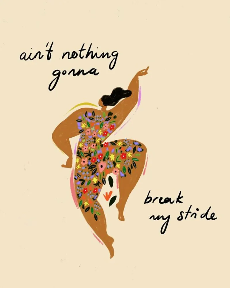 Nothings gonna break my stride carta hahnemühle da Arty Guava