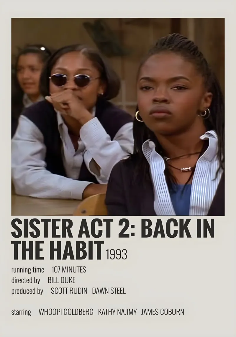 SISTER ACT 2 BACK IN THE HABIT 1993 pellicola backlit da MVFminimalist