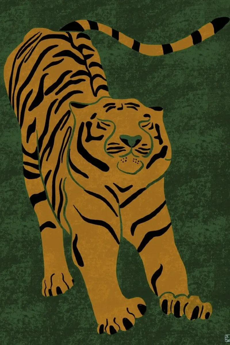 Tiger Doesn T Lose Sleep hahnemühle by Be Mart