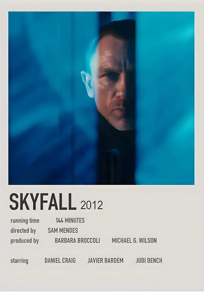 SKYFALL 2012 pellicola backlit da MVFminimalist