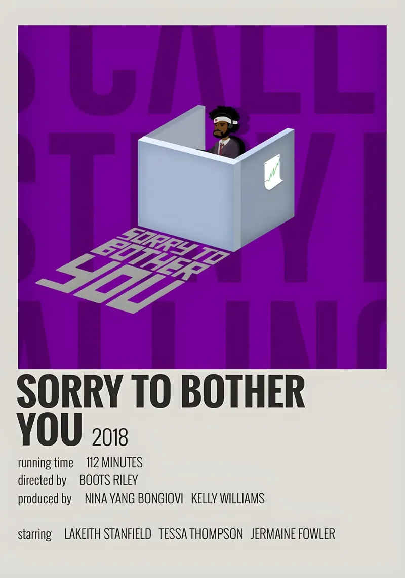 SORRY TO BOTHER YOU 2018 tela con Cornice a cassetta da MVFminimalist
