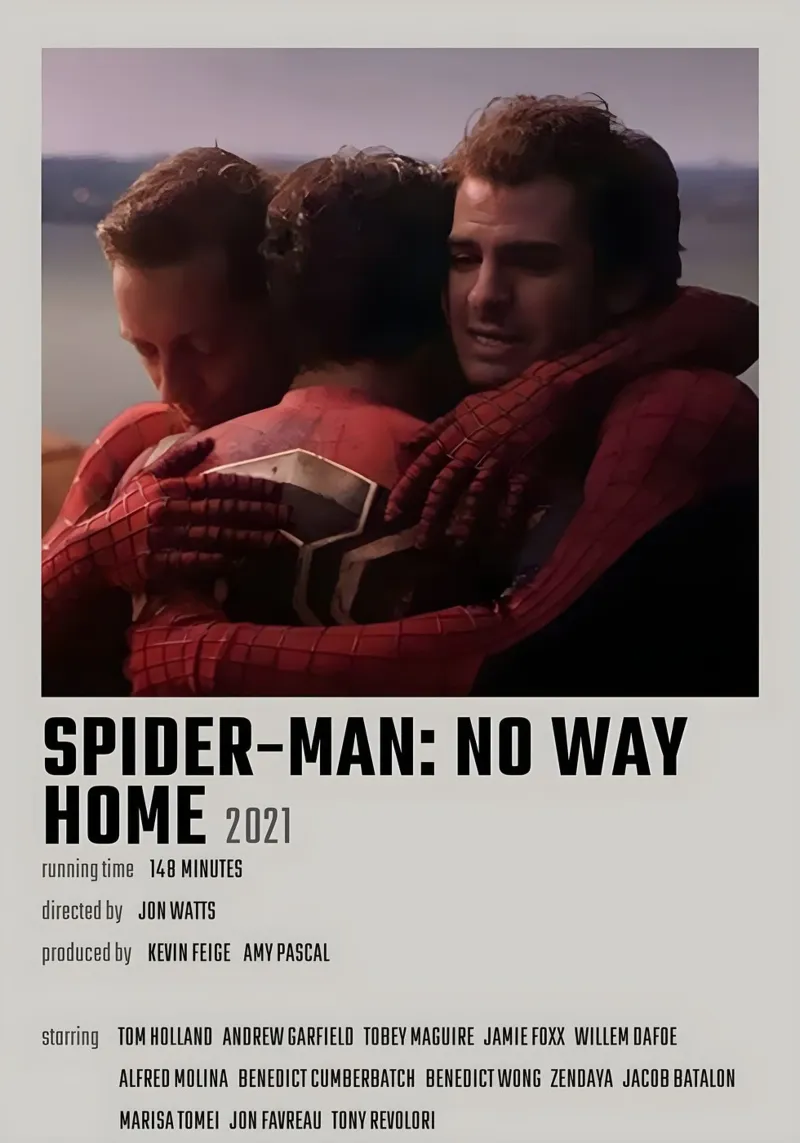 SPIDER-MAN NO WAY HOME 2021 pellicola backlit da MVFminimalist