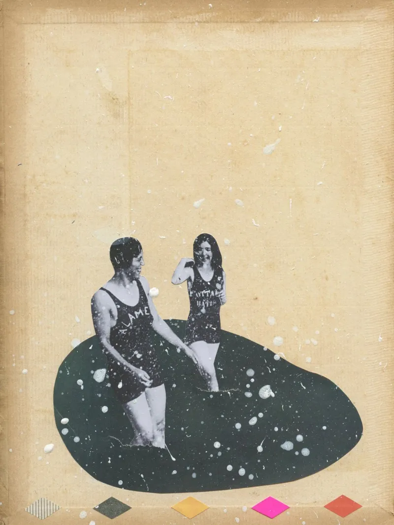 Schizzo poster con telaio in alluminio da Cassia Beck Collage
