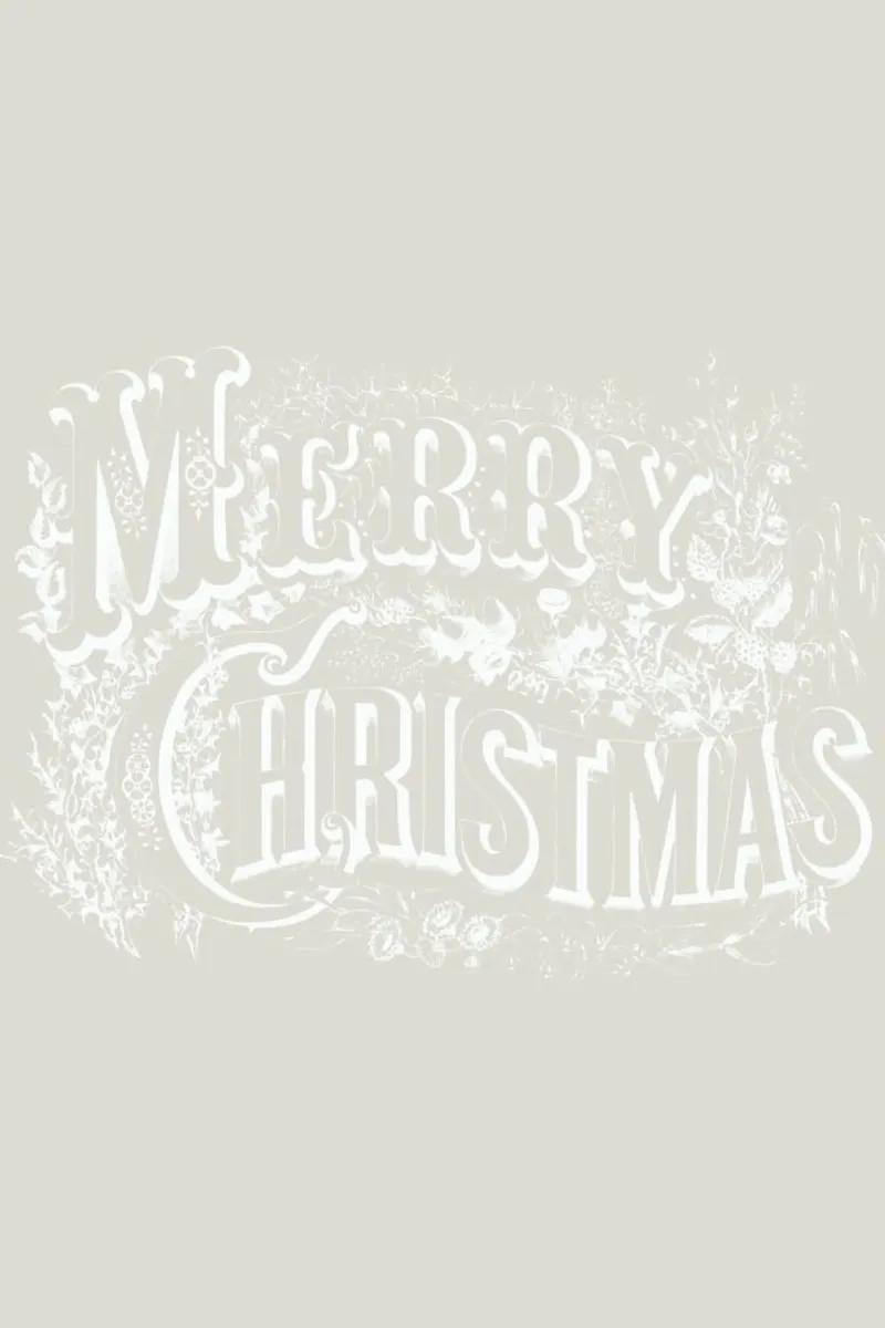 Vintage Holidays Merry 1 Retro Beige poster con telaio in legno da Monika Strigel