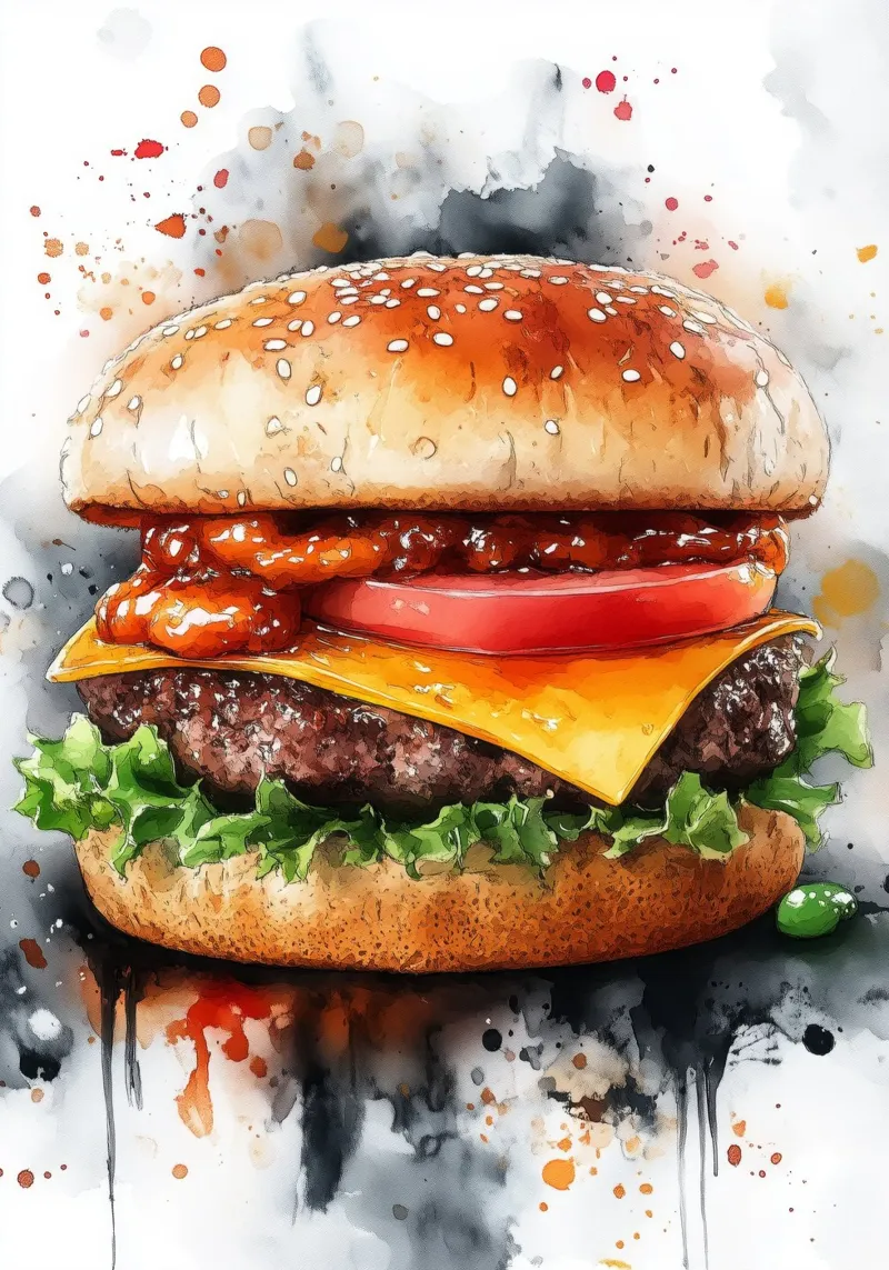 Hamburger pellicola backlit da Justyna Jaszke JBJart