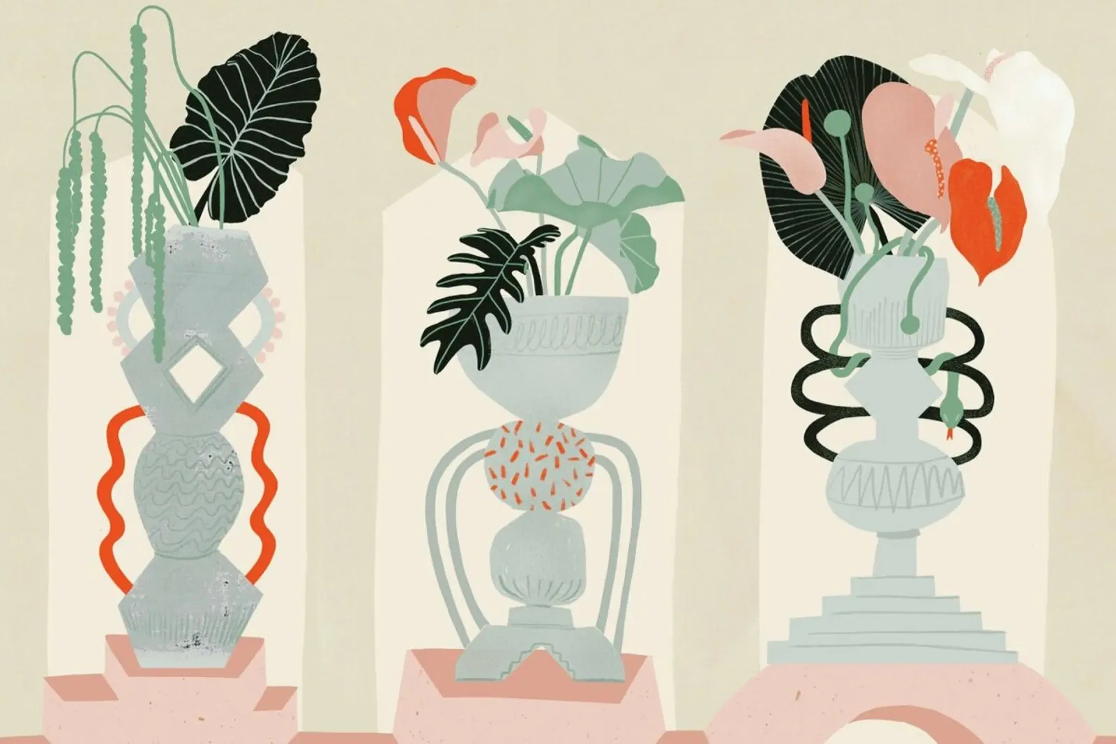 Three Vessels poster with aluminum frame by Frauke Schyroki