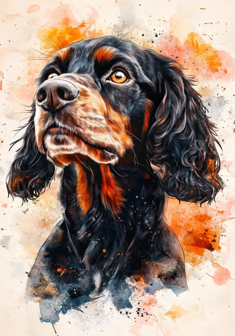 Cane cocker spaniel pellicola backlit da Justyna Jaszke JBJart