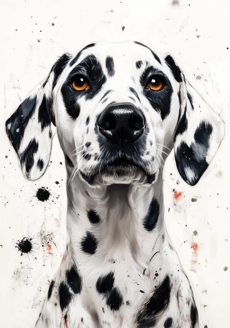 Cane dalmata pellicola backlit da Justyna Jaszke JBJart