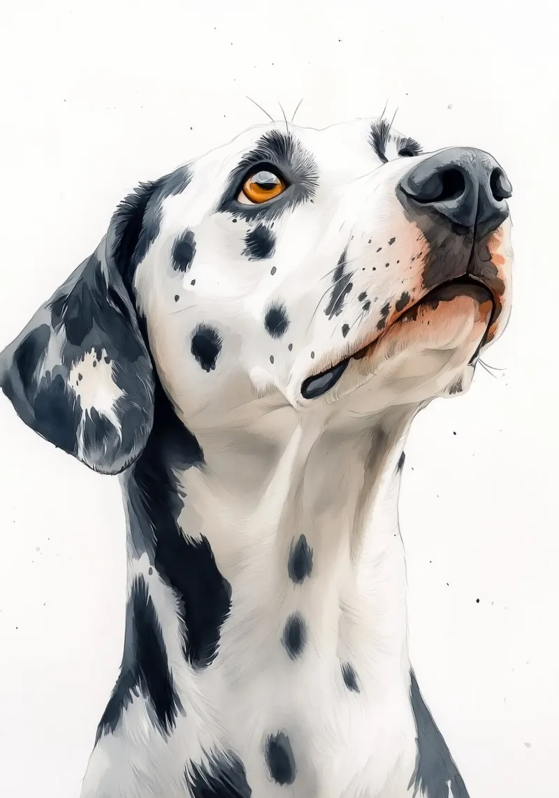 Cane dalmata pellicola backlit da Justyna Jaszke JBJart