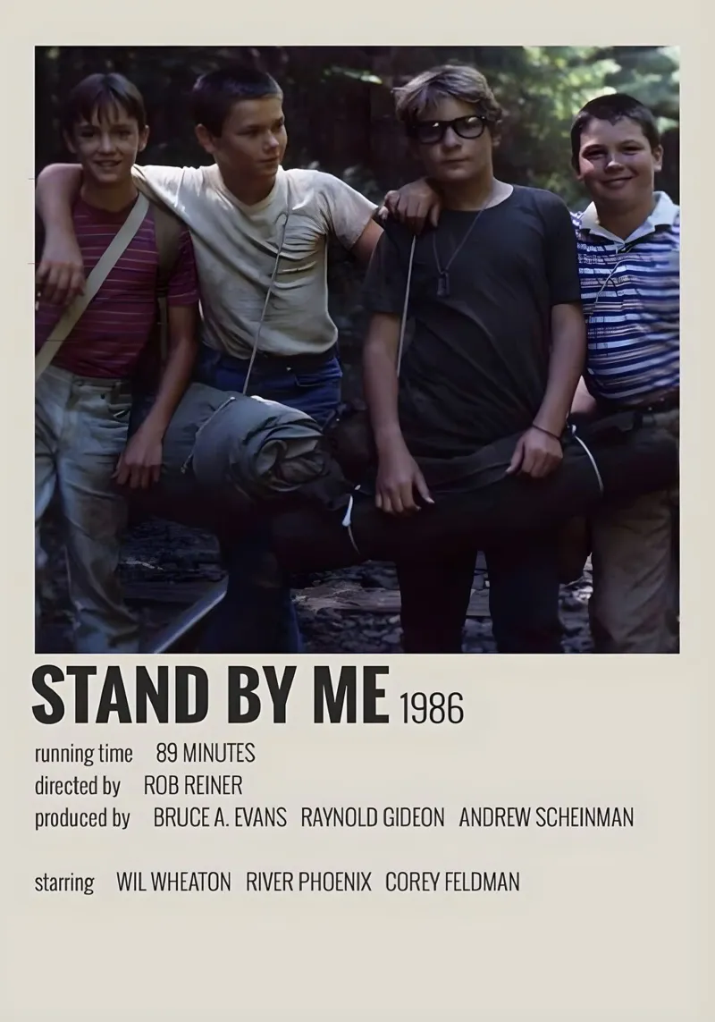 STAND BY ME 1986 poster by MVFminimalist