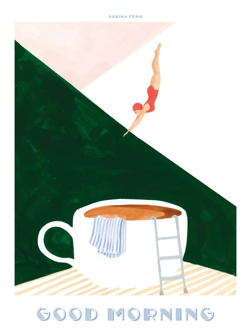 Sabina Fenn - Buenos días Dive Print poster de leslie shop