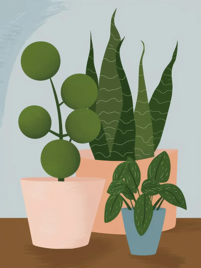 Potted Plant Duo backlit film by Haven Fantasy