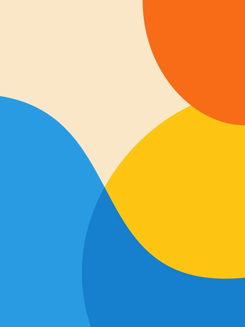geometry circle overlapping canvas by pastel color shape