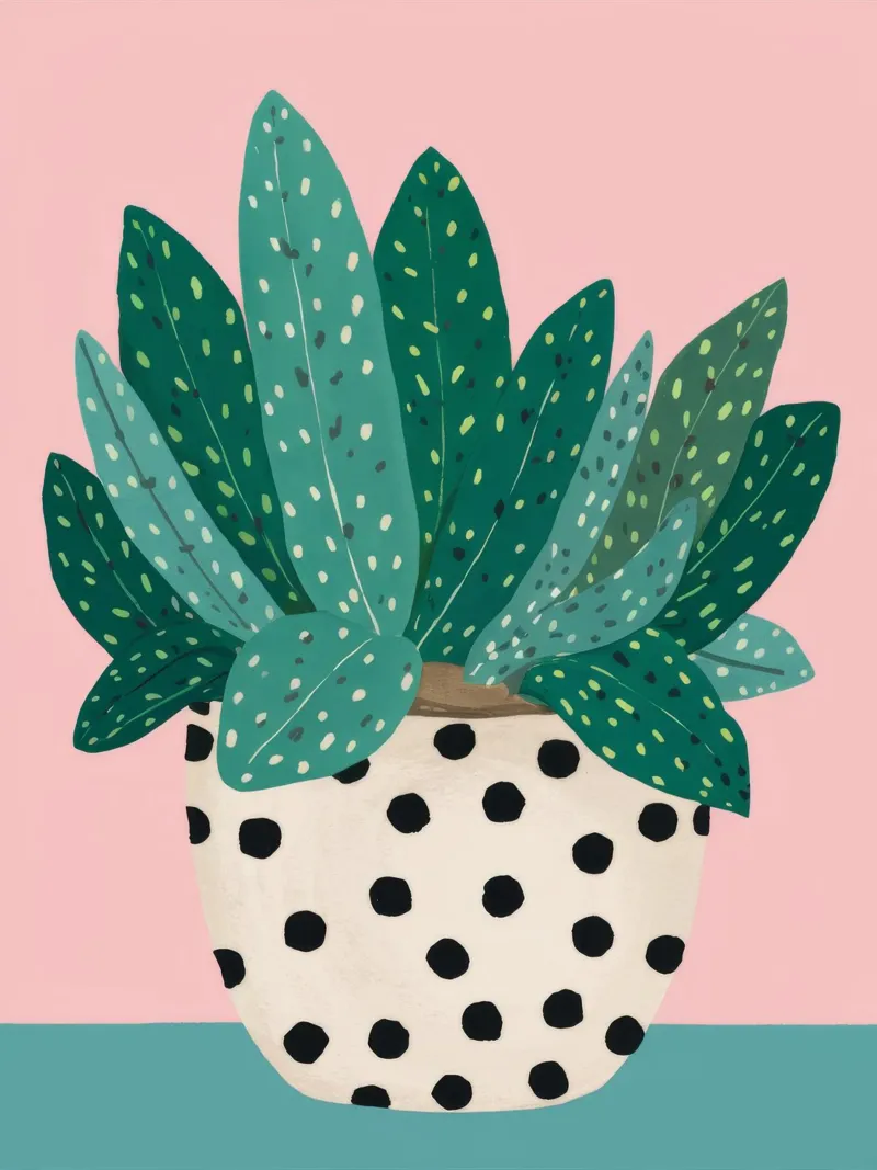 Cactus a vaso maculato plexiglass da Haven Fantasy