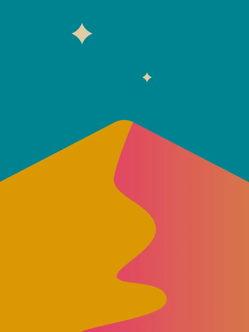schemeringsschaduwen met kleurverloop poster van pastel color shape