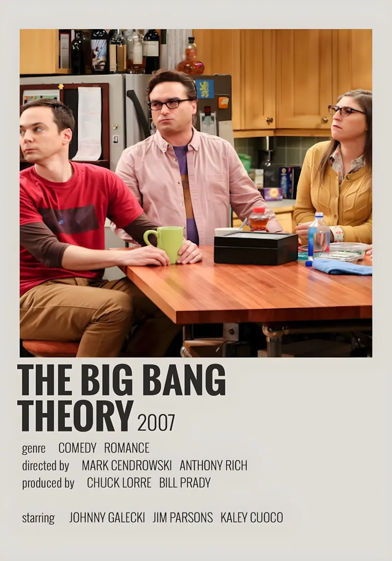 THE BIG BANG THEORY 2007 carta hahnemühle da MVFminimalist