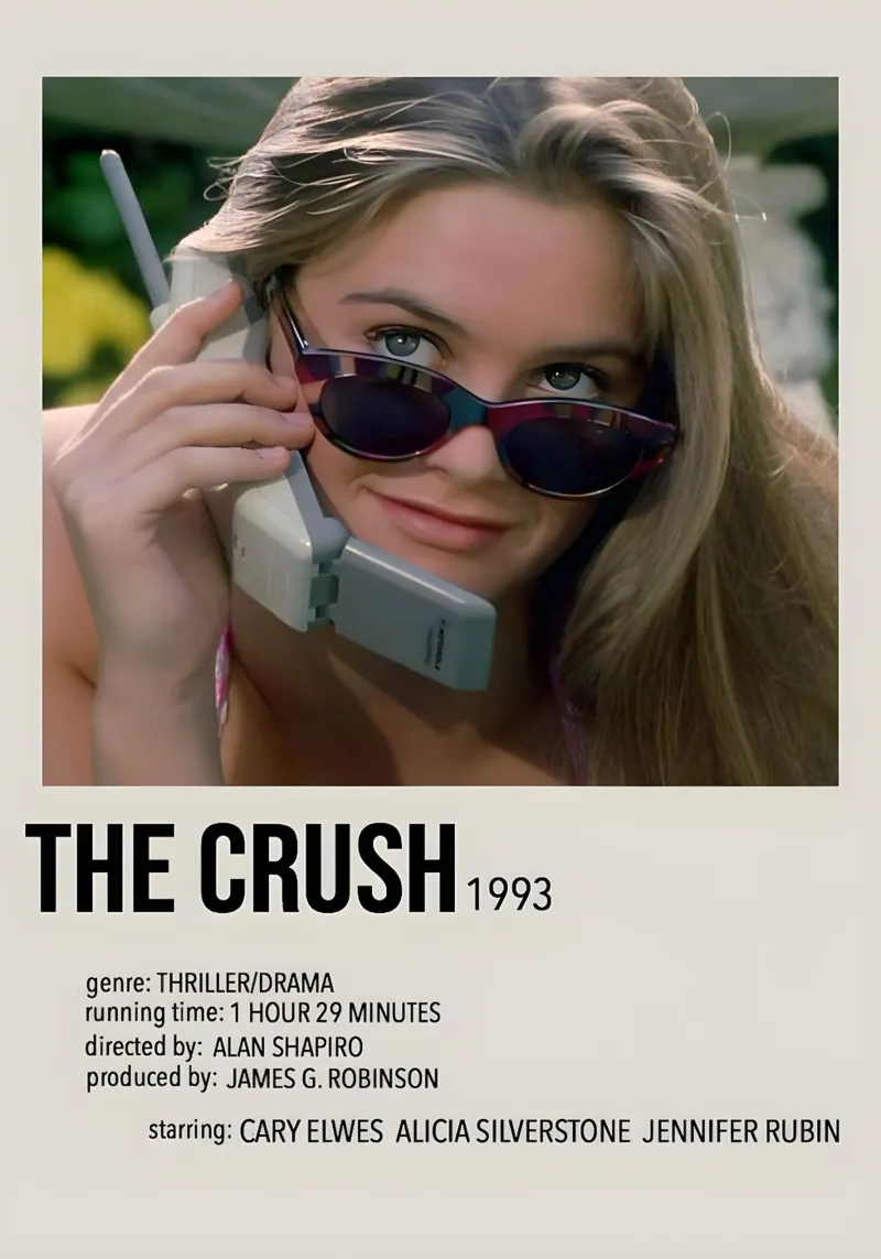 THE CRUSH 1993 poster con telaio in plastica da MVFminimalist